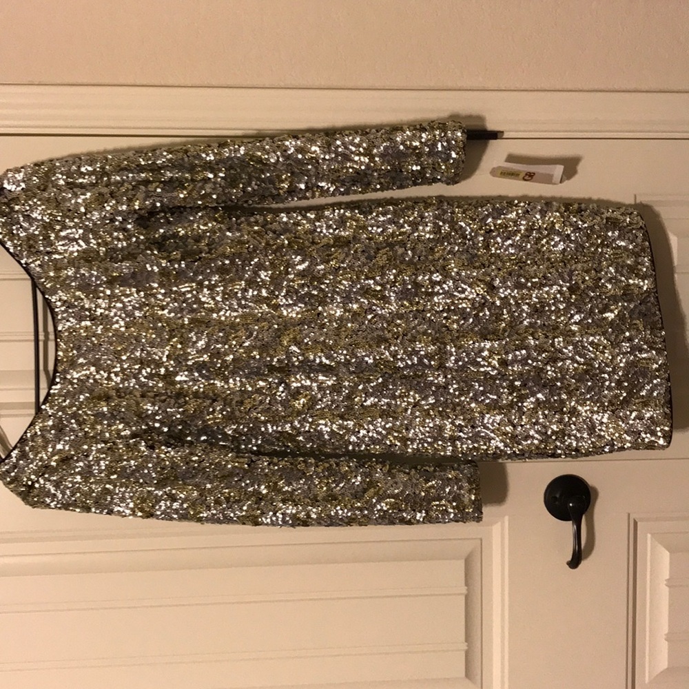 Gianni Binni Gold/Silver sequin dress